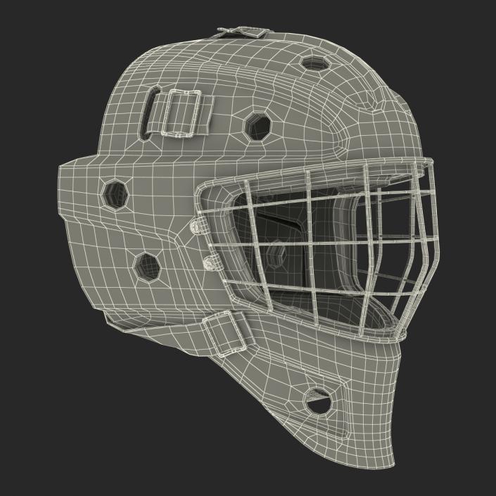 Hockey Goalie Mask Generic Black 3D