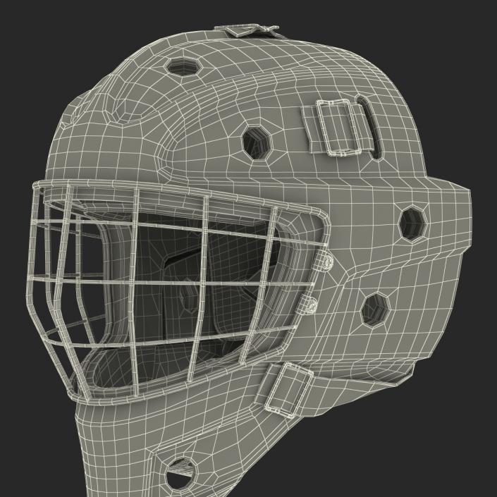 Hockey Goalie Mask Generic Black 3D