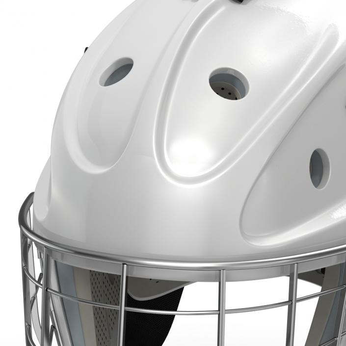 Hockey Goalie Mask Generic White 3D