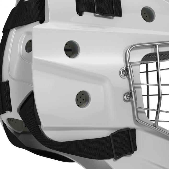 Hockey Goalie Mask Generic White 3D