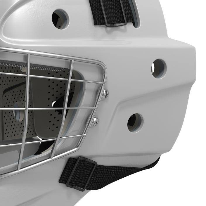 Hockey Goalie Mask Generic White 3D