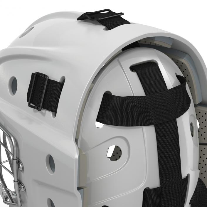 Hockey Goalie Mask Generic White 3D