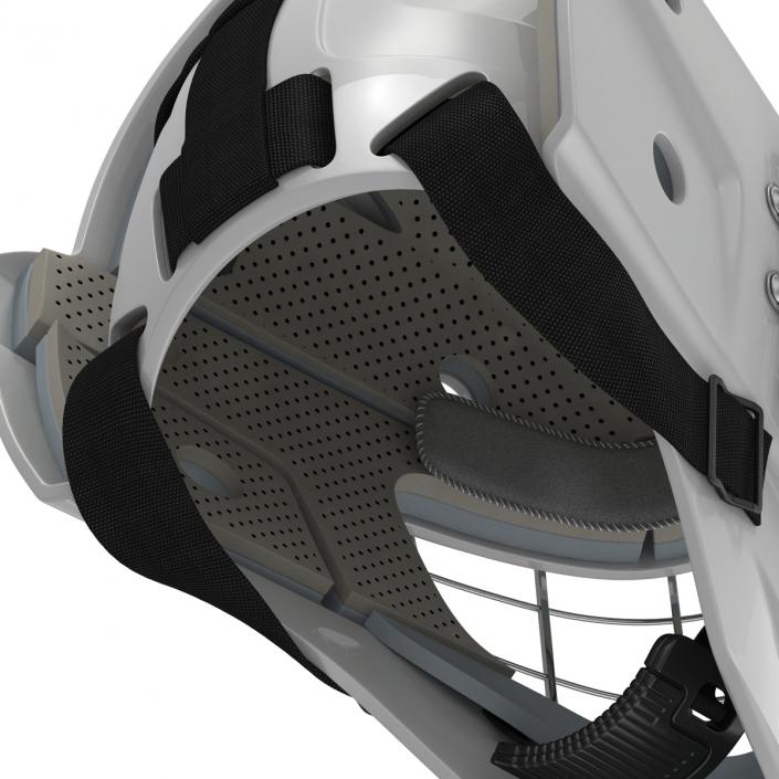 Hockey Goalie Mask Generic White 3D