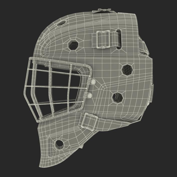 Hockey Goalie Mask Generic White 3D