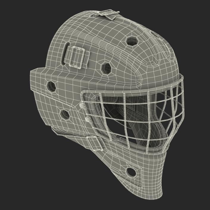 Hockey Goalie Mask Generic White 3D