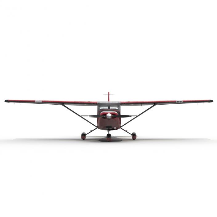 Cessna 172 Red 3D model