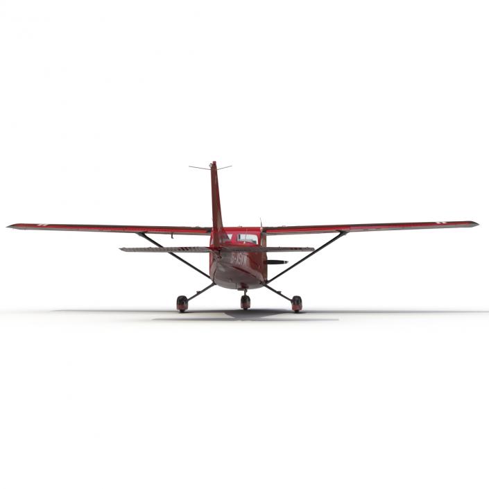 Cessna 172 Red 3D model