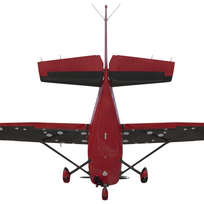 Cessna 172 Red 3D model