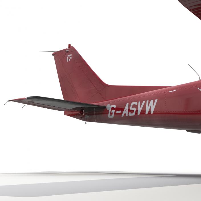 Cessna 172 Red 3D model