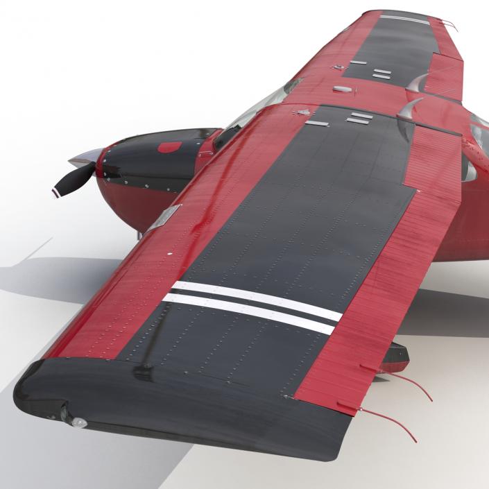 Cessna 172 Red 3D model