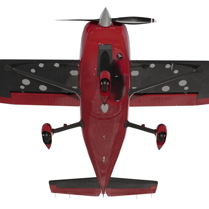 Cessna 172 Red 3D model