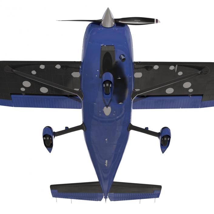 3D model Cessna 172 Blue