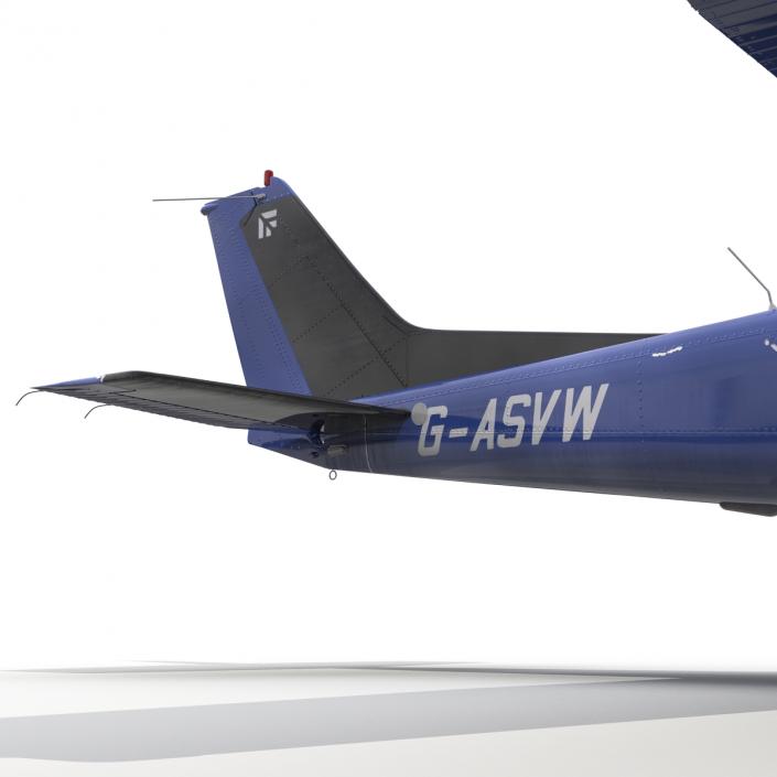 3D model Cessna 172 Blue