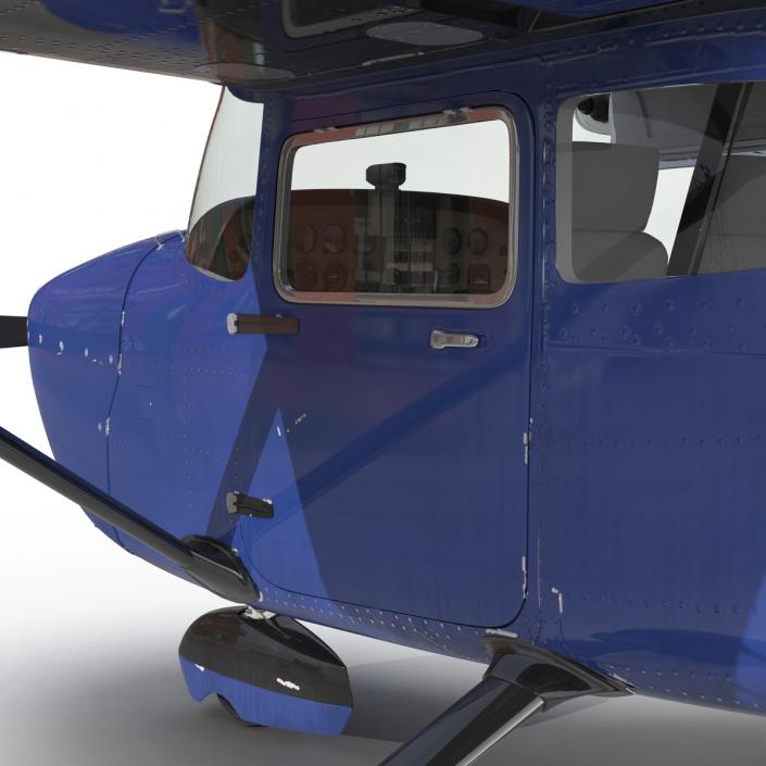 3D model Cessna 172 Blue