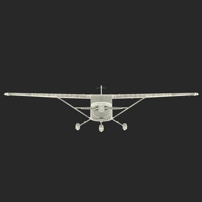 3D model Cessna 172 Blue