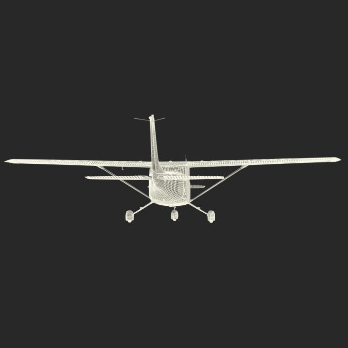 3D model Cessna 172 Blue