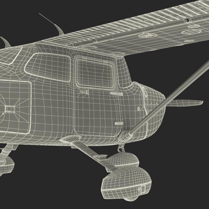 3D model Cessna 172 Blue