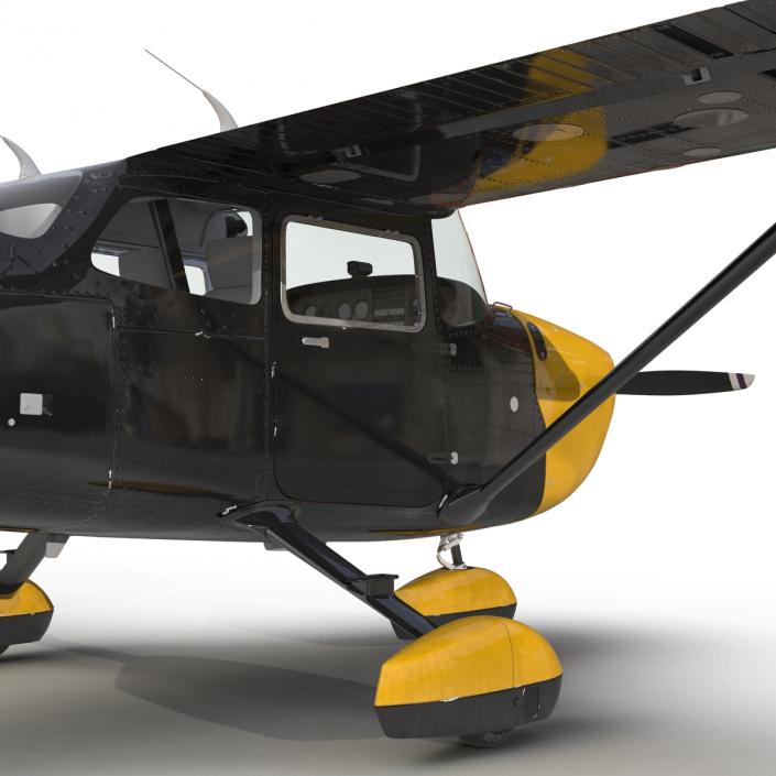 3D Cessna 172 Black