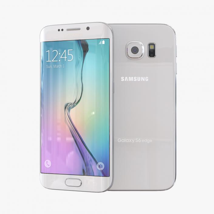 3D Samsung Galaxy S6 Edge Pearl model