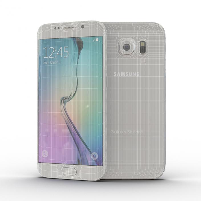 3D Samsung Galaxy S6 Edge Pearl model