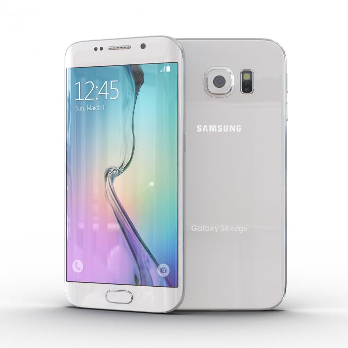 3D Samsung Galaxy S6 Edge Pearl model