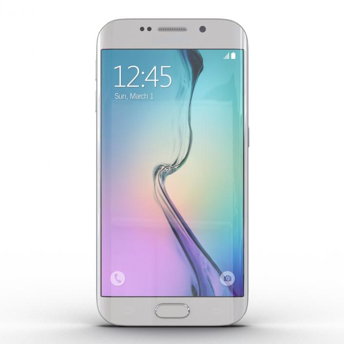 3D Samsung Galaxy S6 Edge Pearl model