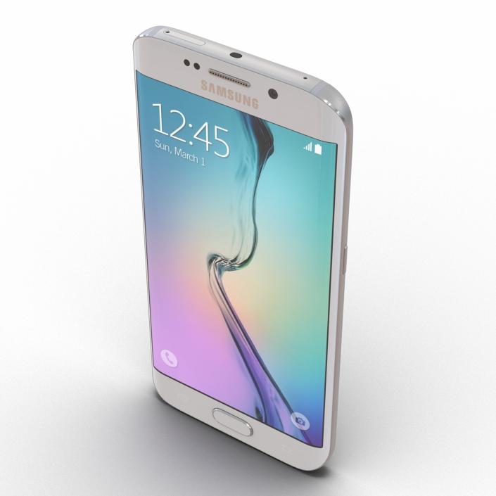 3D Samsung Galaxy S6 Edge Pearl model