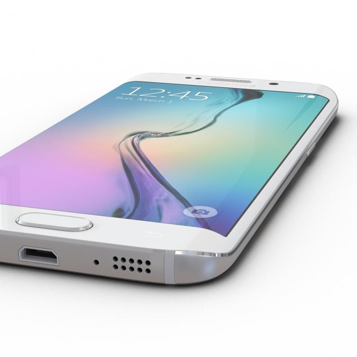 3D Samsung Galaxy S6 Edge Pearl model