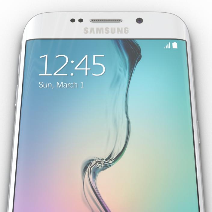 3D Samsung Galaxy S6 Edge Pearl model