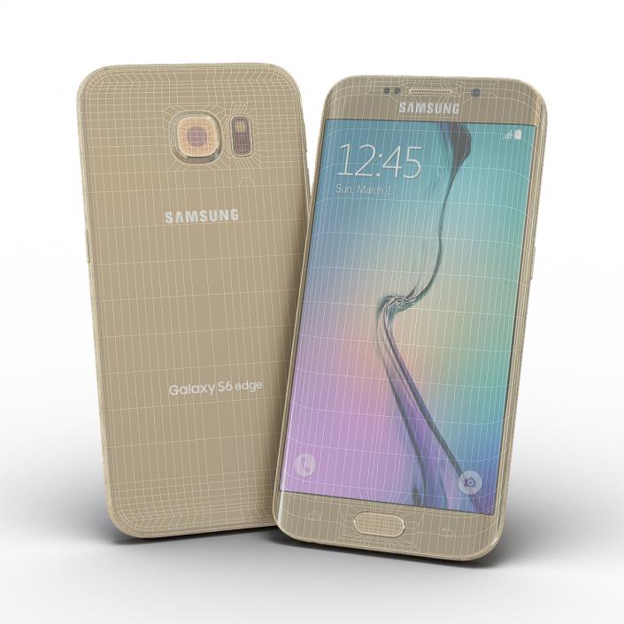 3D Samsung Galaxy S6 Edge Platinum