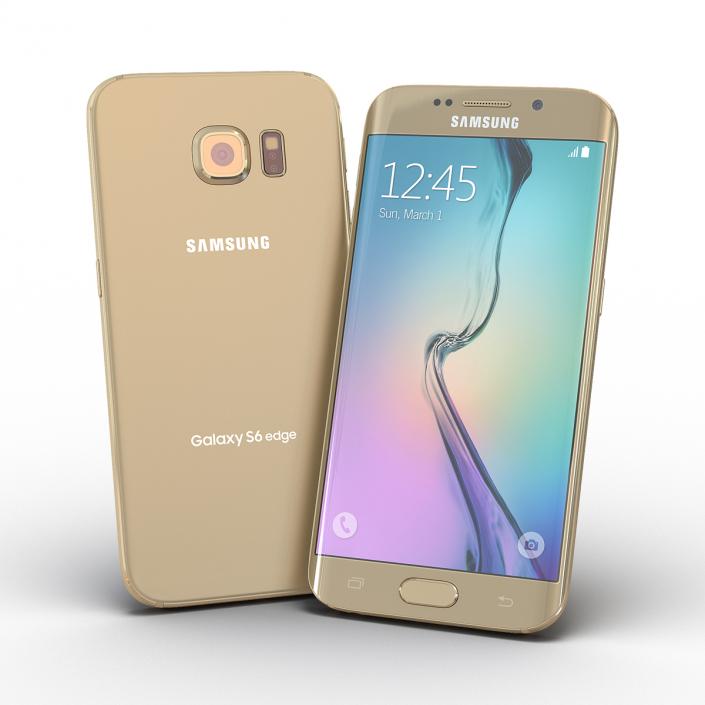 3D Samsung Galaxy S6 Edge Platinum