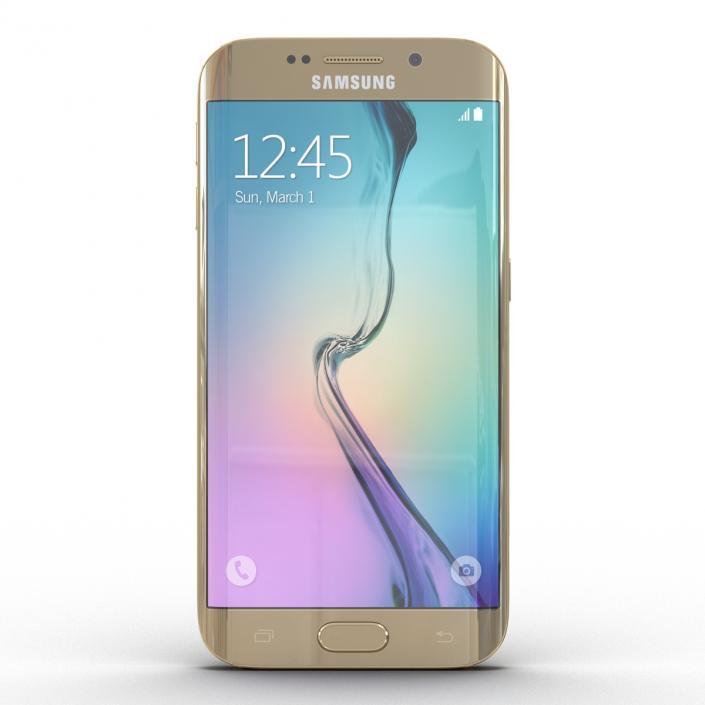 3D Samsung Galaxy S6 Edge Platinum