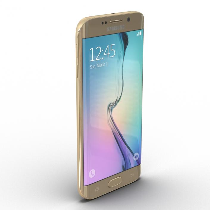 3D Samsung Galaxy S6 Edge Platinum