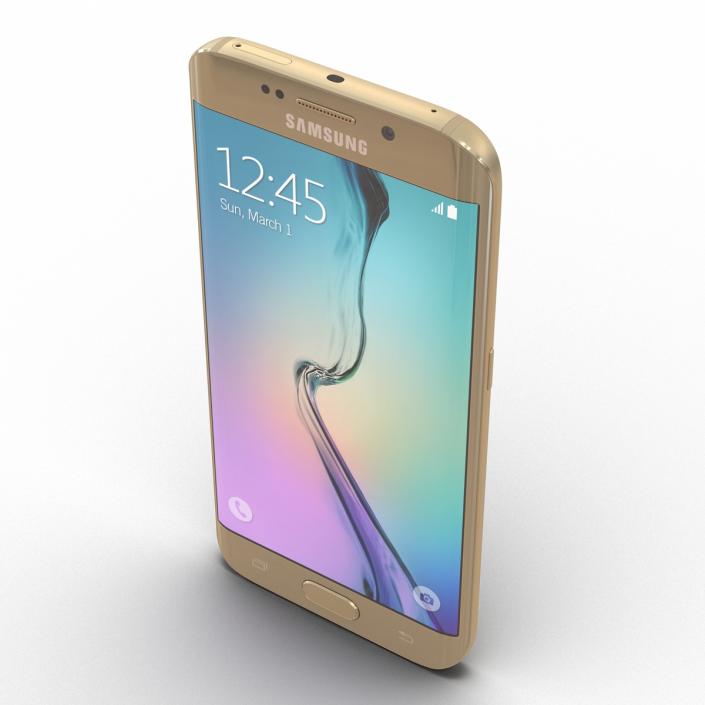 3D Samsung Galaxy S6 Edge Platinum