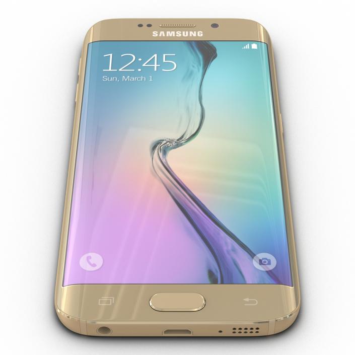 3D Samsung Galaxy S6 Edge Platinum