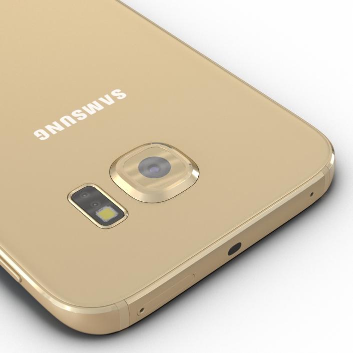 3D Samsung Galaxy S6 Edge Platinum