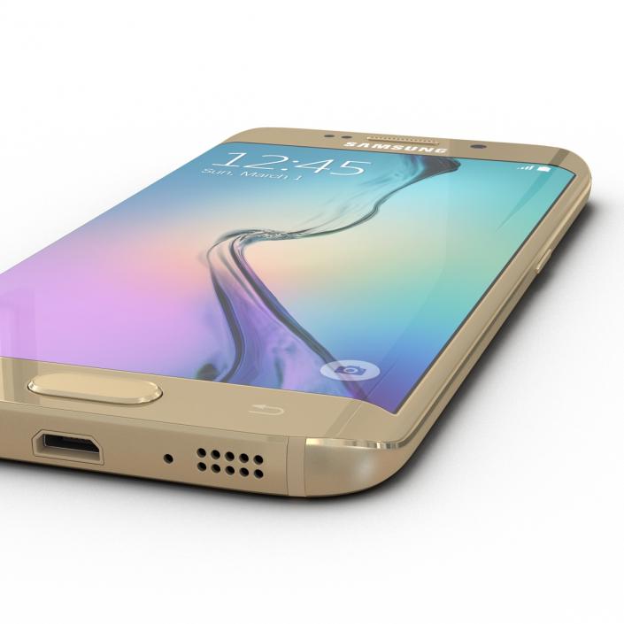 3D Samsung Galaxy S6 Edge Platinum