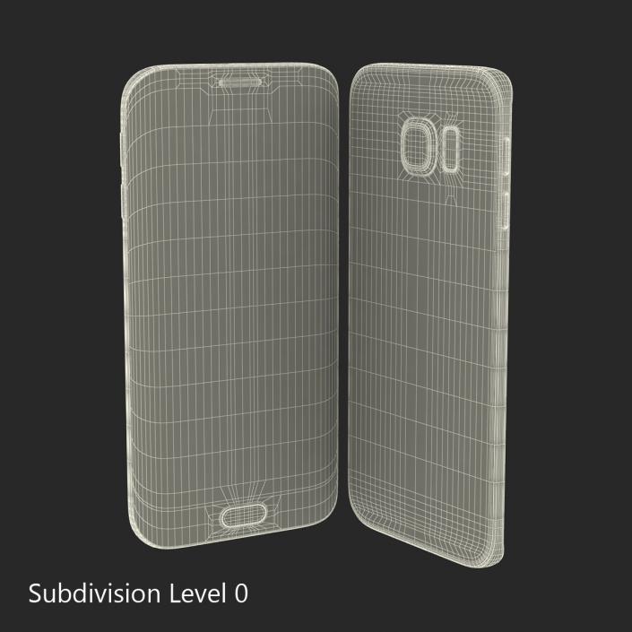 3D Samsung Galaxy S6 Edge Sapphire