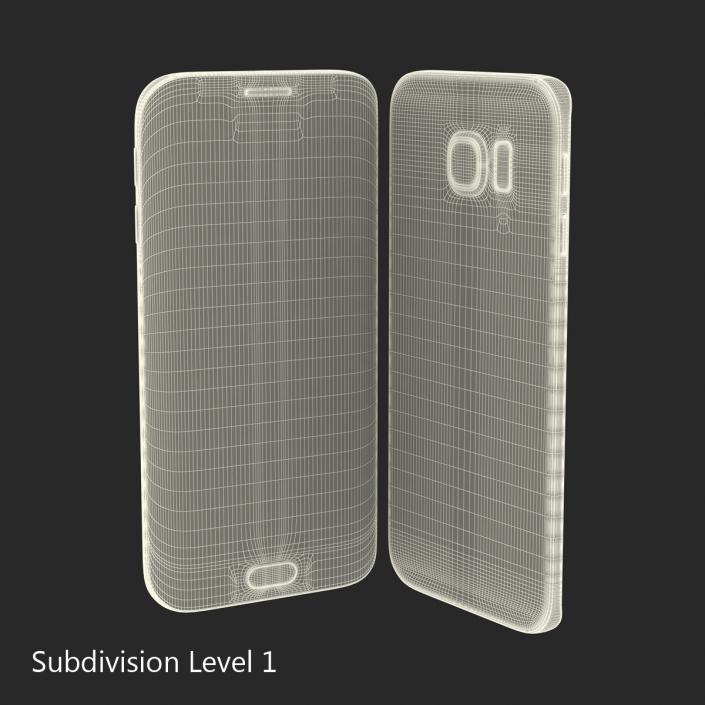 3D Samsung Galaxy S6 Edge Sapphire