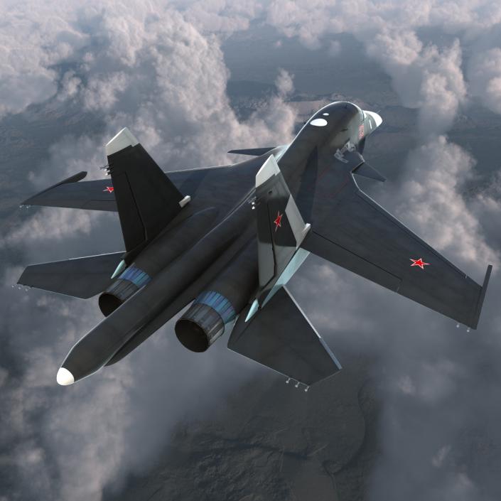 3D Russian Air Force Su-34 model