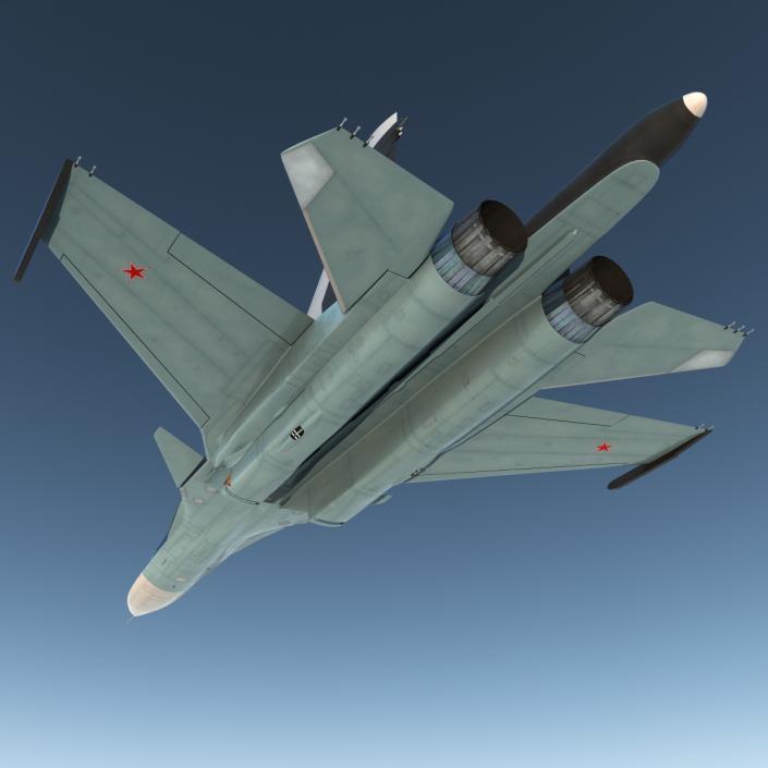 3D Russian Air Force Su-34 model