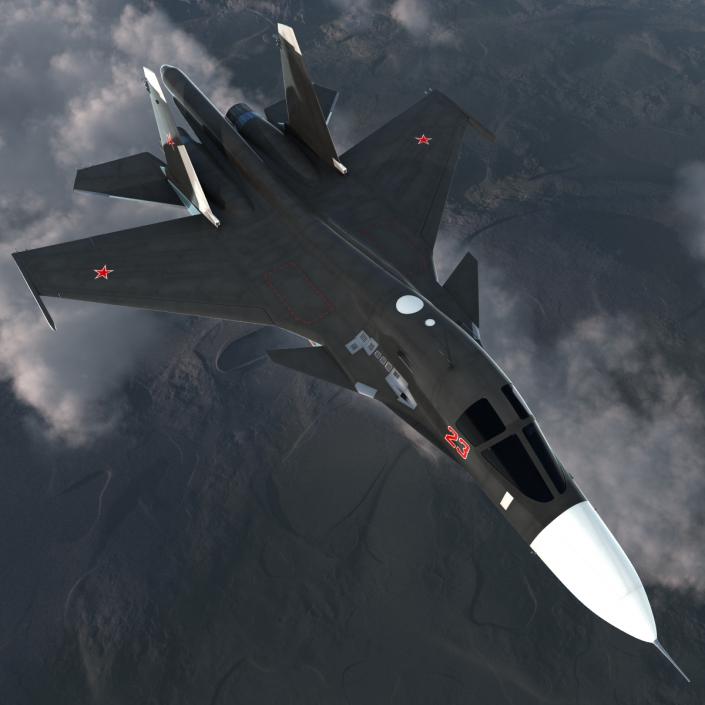 3D Russian Air Force Su-34 model