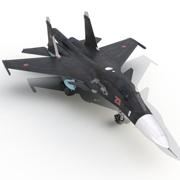 3D Russian Air Force Su-34 model