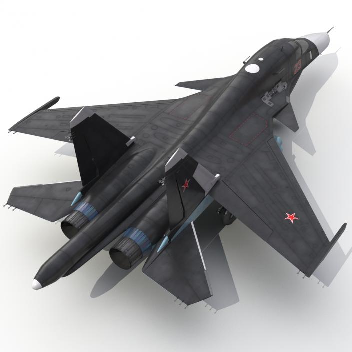 3D Russian Air Force Su-34 model