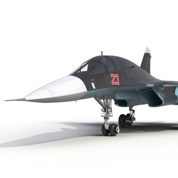 3D Russian Air Force Su-34 model