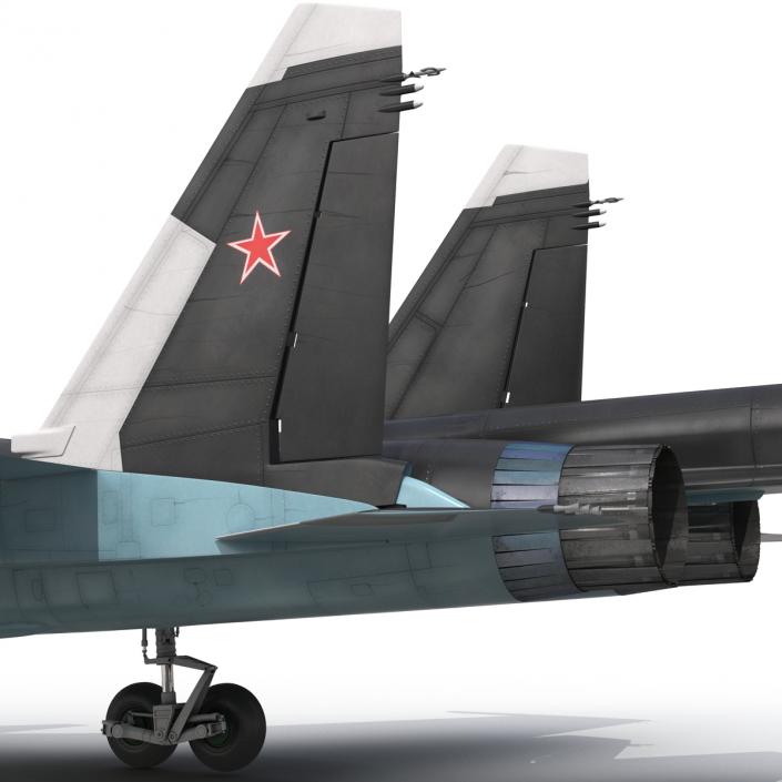 3D Russian Air Force Su-34 model