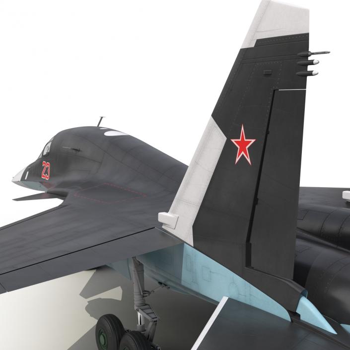 3D Russian Air Force Su-34 model