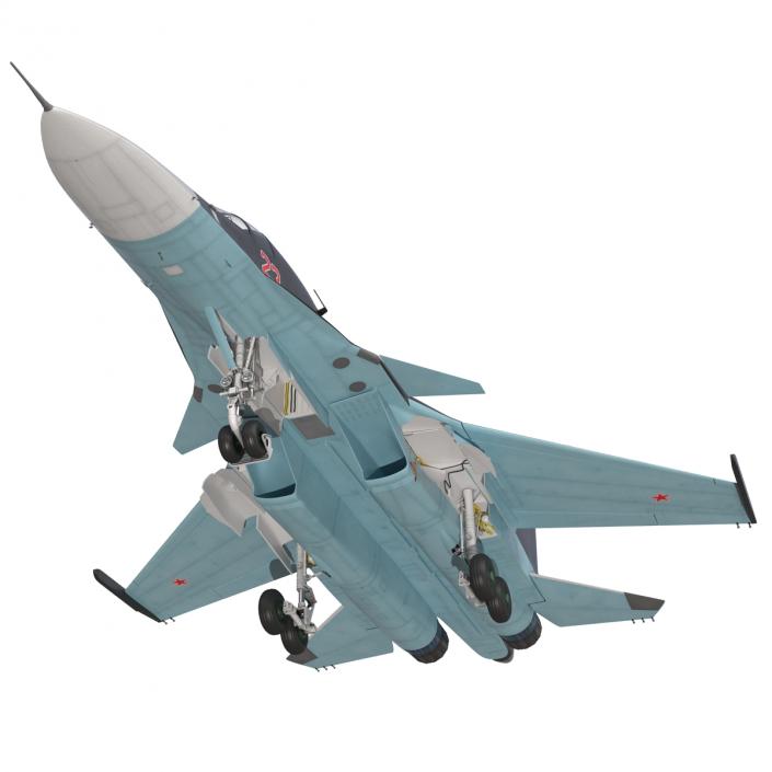 3D Russian Air Force Su-34 model