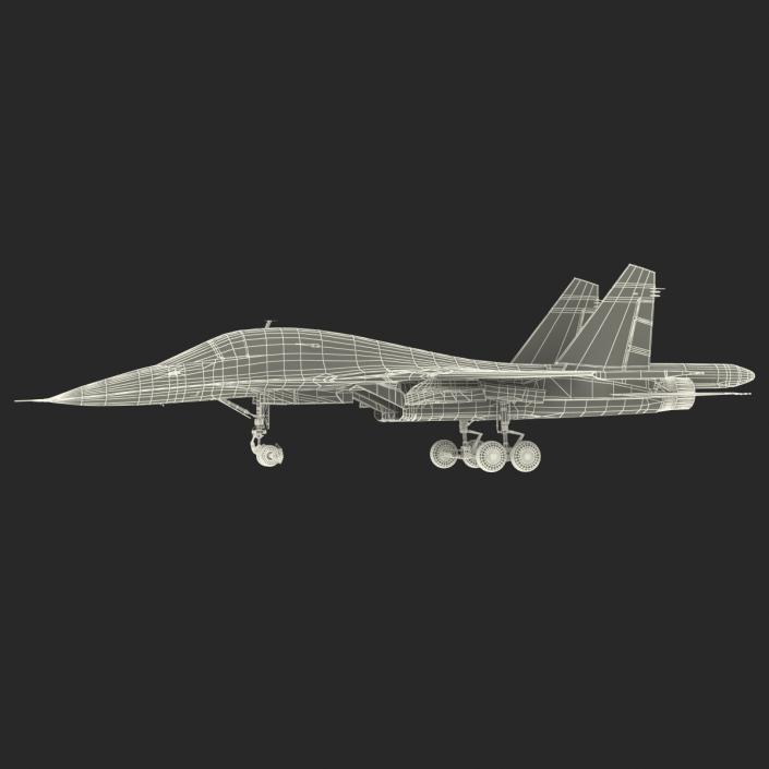 3D Russian Air Force Su-34 model