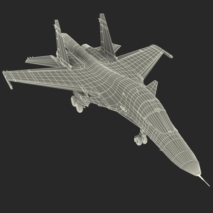 3D Russian Air Force Su-34 model